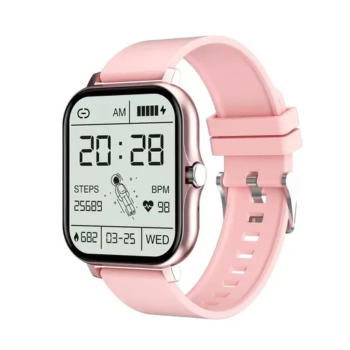 Women'S Smart Watch Ladies Fitness Tracker Heart Rate Monitor Watch Stylish - Pink - Size 01