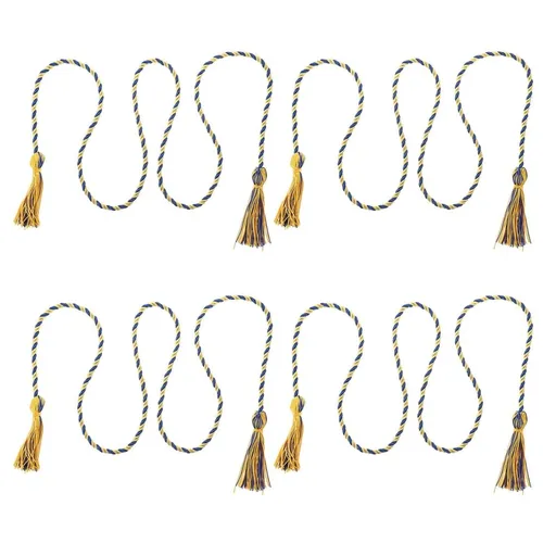 Polyester Graduation Cords Multi Braided Tassels for Ceremonies 4Pcs