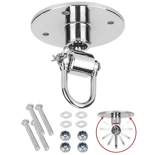 2PCS Heavy Duty Speed Bag Mount Hardware Set with Quick Release Pin Boxing Accessories Silver