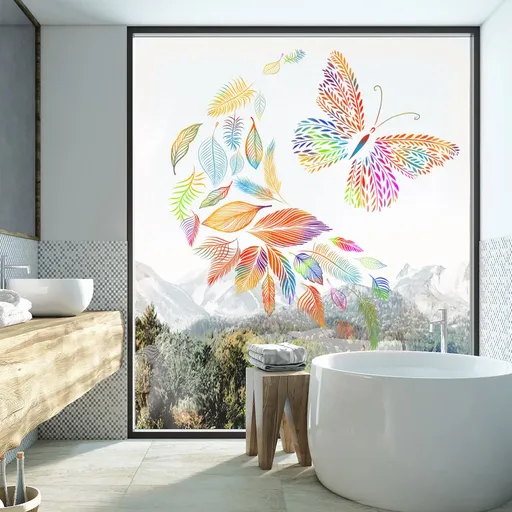 Wall Mirror Sticker Butterfly Wall Sticker Bedroom Living Room Background Poster Wallpaper Removable Decals Home Decoration Wall