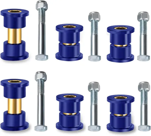 Club Car DS Bushings and Sleeve Kit, Polyurethane Kit Fits for Front Upper A Arm Suspension 1992-up Models, Replaces OEM 1016346 -