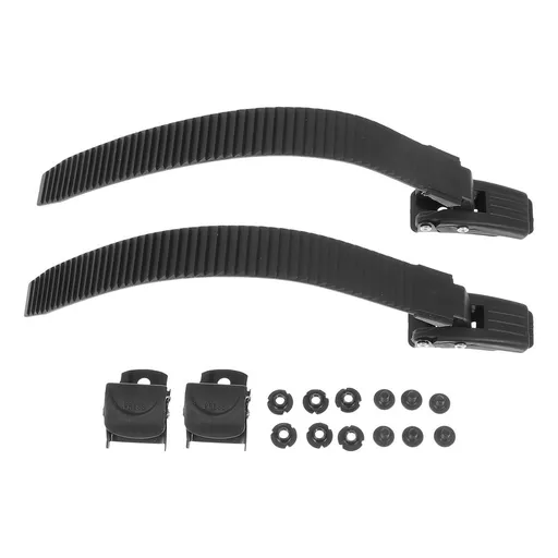 Black Replacement Strap Belt with Buckle Fastener for Inline Skates and Roller Shoes, and Adjustable