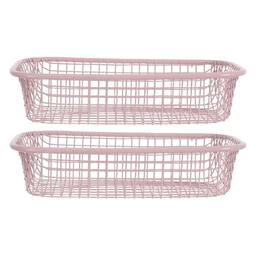 Set of Metal Wire Storage Baskets for Desk, Home, and Office Organization and Storage