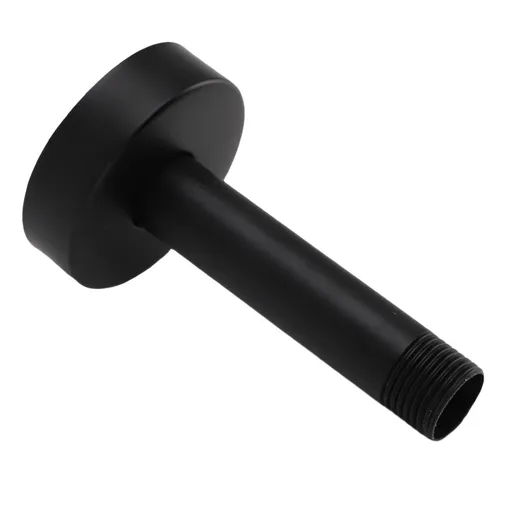 Top Shower Arm with Flange 3 Inch G1/2 Stainless Steel Concealed Ceiling Mounted Rainfall Shower Extension Pipe for Bathroom Black