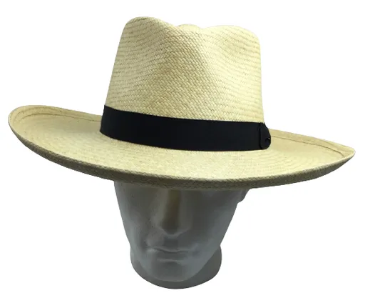 STRAW PANAMA CUENCA HAT Sun Beach Golf Cap Summer Hand Woven Made in USA K4A - Small (6 3/4 - 6 7/8)