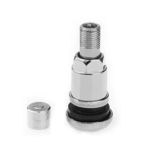 4 Pack Metal Tire Stems Stainless Steel Vacuum Tire Valves Stems Car Tyre Valves Metal Valves for Vehicles & Motorbikes