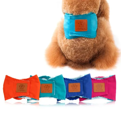 Creative Solid Color Male Dog Physiological Belt Reusable Washable Safety Pants for Heat Cycle Home Travel Marking Prevention and Outdoor Walking (XL, SkyBlue)