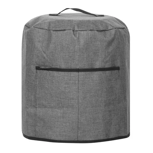 Air Fryer Cover Dust Cover, Round Protective Cover Bag with 2 Pocket and Handle for Electric Pressure Cooker /rice Cooker (Black)