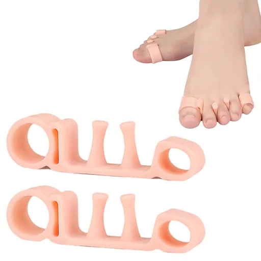 Feet Alignment Kit Posture, Orthopedic Gel Stretcher Toe Separator, Toe Straightener, Toe Spacers for Women Men (1Pair)