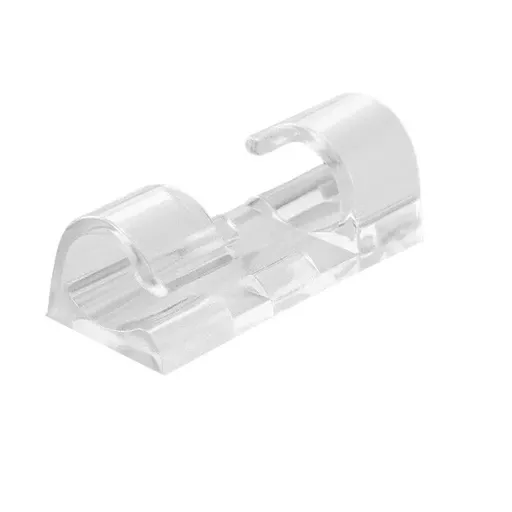 16PCS Cable Clips Management Holder Cord Wire Line Organizer Self-Adhesive L - L Size - Transparent x 16 PCS