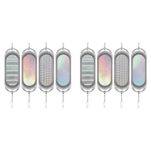 8Pcs Fishing Bait Lure Diving Board Swivel Planer Board Fishing Flashers Fishing Trolling Tackle