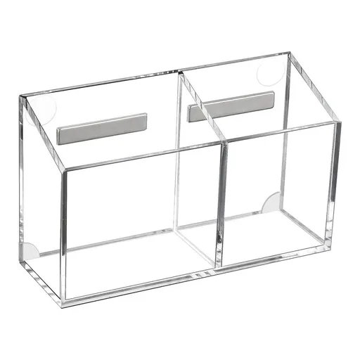 Acrylic Marker Holder (Whiteboard Organizer, Magnetic Pen Caddy), Magnetic Pen Holder Organizes Whiteboard Supplies, Magnet Pen Holder For Fridge Refrigerator