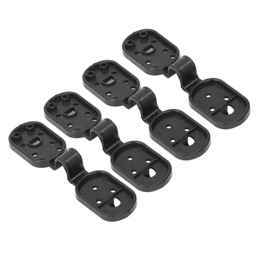 100pcs Shade Cloth Clips Black Oval ABS Easy to Use Sunshade Net Fixing Clips for Bird Netting Garden Netting