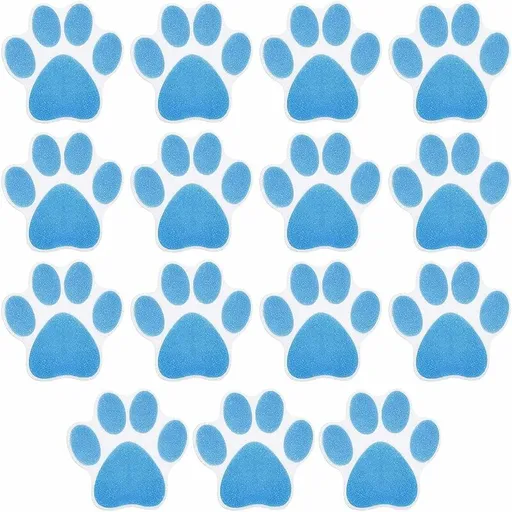 15 pcs Non-Slip Bathtub Stickers Kids Adult Shower Anti-Slip Stickers Dog Paw Waterproof Non-Slip Pads For Bathtub,