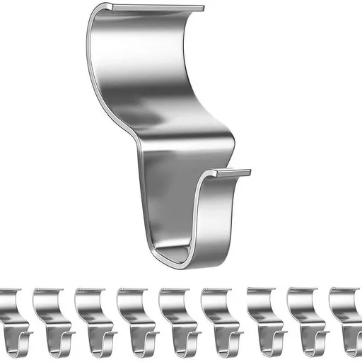 10PCS Vinyl Siding Hook, Thicken Stainless Steel Vinyl Siding Clips Hangers, Heavy-Duty No Drill Vinyl Hook for Outdoor Decor, Hanging on Patio, Wreath Hangers