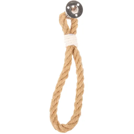 1Pack Boho Towel Holder Jute Rope Circular European Style 11.8x0.7in