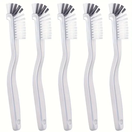 5Pcs Dish Brush Bottle Bathroom Scrub Brushes Kitchen Cleaning Brush Right Angle Kitchen Brush Sink Household Pot Pan Edge Corners Tile Lines Brush with Stiff Bristles