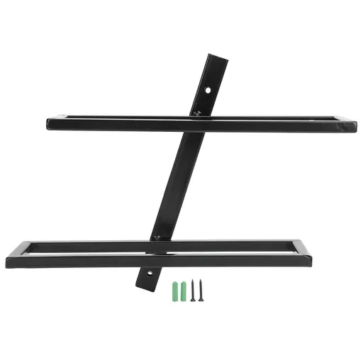 Wall Mounted Red Wine Bottle Holder Rack Storage Shelf for Household Kitchen Bar Decor2 Bottle