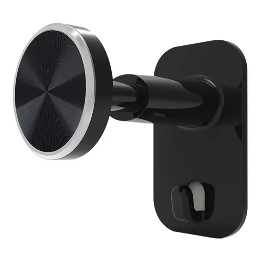 Headphone Stand - Adjustable Headset Wall Mount Holder Adhesive Gaming Headphone Hanger Hook Earphone Clamp (Black)