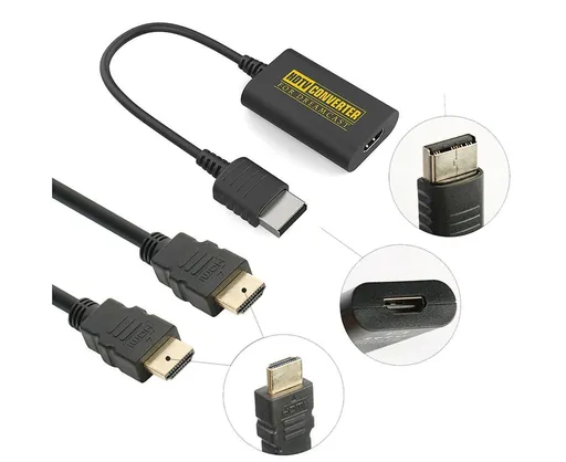HDMI-compatible Adapter Converter for Sega Dreamcast DC Console HDMI-compatible/HD-Link Cable Wire Black