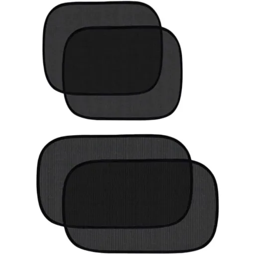 4PCS Car Window Sunshade, Static Cling PVC Side Window Shade for UV Protection and Temperature Isolation for Car Rides