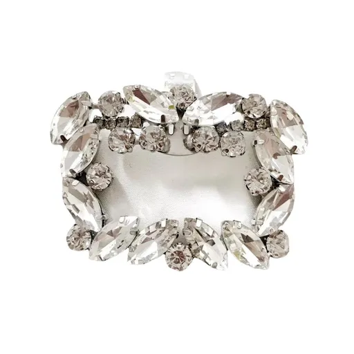 3 Pair Rhinestone Shoe Clips Metal Shoe Decoration Detachable Women Flats Heels Accessories Shoe Buckle