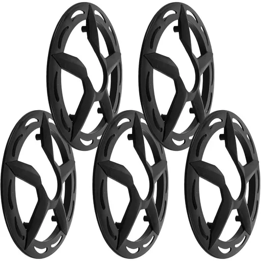 5 Piece Black Plastic Bicycle Chain Wheel Cover for 42t 4 Hole Cranksets