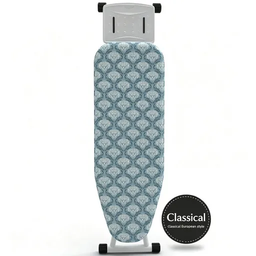 Ironing Board Cover with Heat Resistant Cotton Pad, Non-Fade Thick Replacement Fabric Cover, Elastic Drawstring, Fit 100×33cm Ironing Board, Breathable Heat-Proof Iron Table Cloth flower