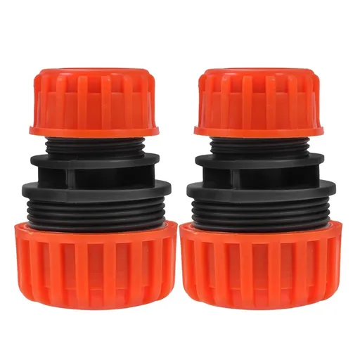 Water hose mender 2pcs 1/2" to 3/4" Garden Hose Repair Menders Connectors Extend Adapters,2.36"X1.57"X1.57