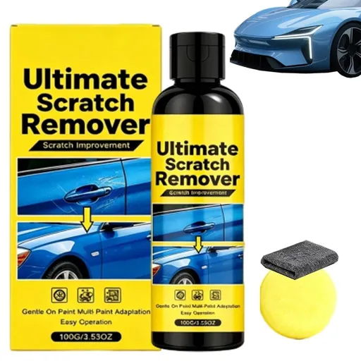 Car Scratch Remover Set, Car Scratch Remover Set with Nano Sparkle Cloth, Quick Fix Removal Paste for Deep Scratches, All Paint Colors Polishing Kit, 100g 3.53oz