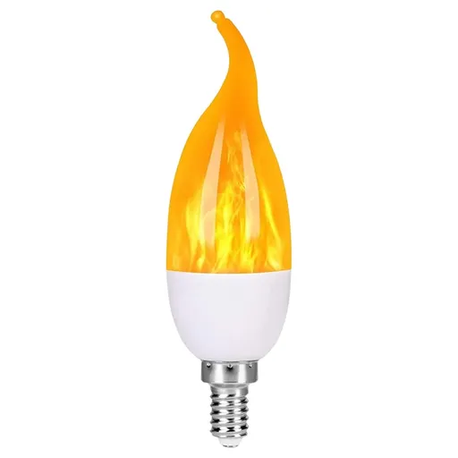 Flame Effect Bulb, Tri-Mode Light Mode, Candle Light, Led Flashing Candle Holder Bulb for Indoor Outdoor Hotel Party Bar Decoration