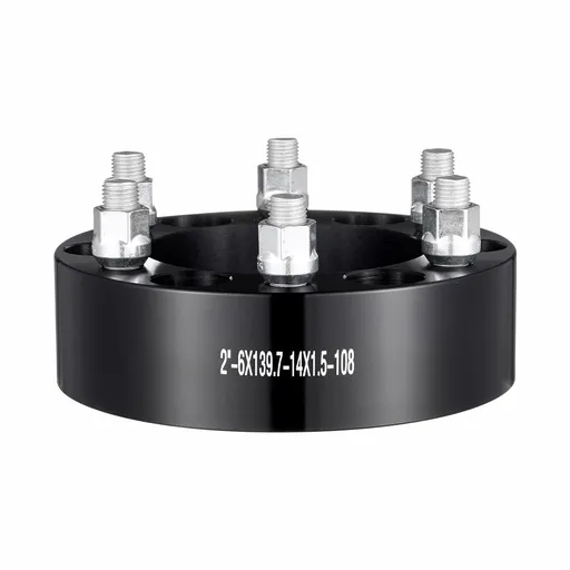 2" 6"x5.5" Wheel Spacers Wheel Adapters 6 Lug Forged Spacer 4 PCS Black