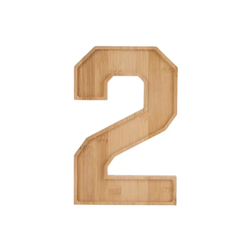 Wooden 2026 Charcuterie Number 2 Decoration, fillable party centerpiece for graduation celebrations and fruit cheese candy boards