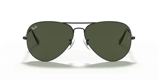 Aviator Large Metal II Sunglasses in Black and Green