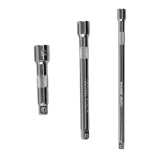 3Pieces 3/8" or 1/2" Drive Heavy Duty Socket Wrench Extension Bar for Automotive Repair Machinery Maintenance Tools