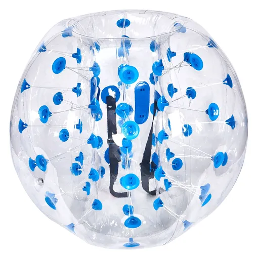 Inflatable Bumper Ball 1-Pack, 4FT/1.2M Body Sumo Zorb Balls for Teen & Adult, 0.8mm Thick PVC Human Hamster Bubble Balls for Outdoor Team Gaming Play, Bumper Bopper Toys for Garden, Yard, Park