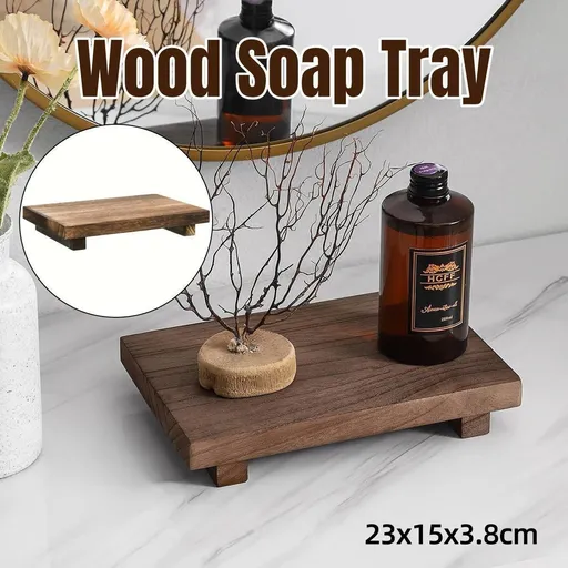 Wooden Raised Bathroom Display Tray