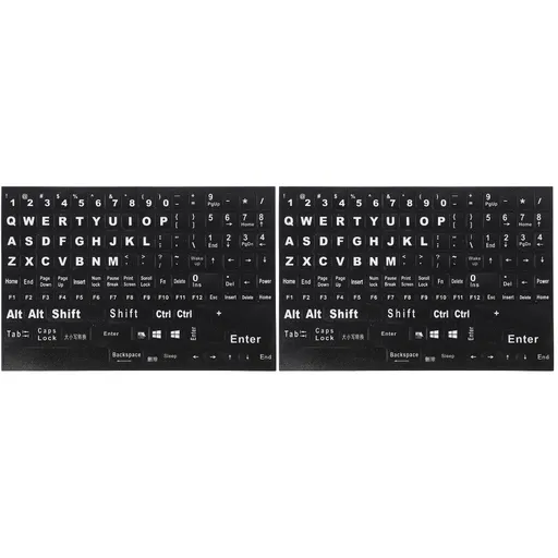 Black Keyboard Stickers for Home Perfect Fit Easy Apply