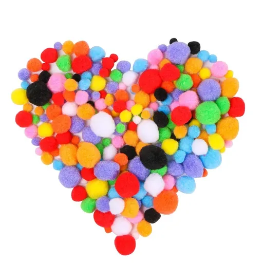 100 Pcs Craft Making Assorted Sizes & Colors High-Elastic Creative Craft DIY Material with good elasticity