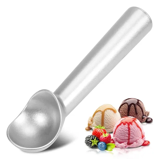 Ice Cream Scoop,7 inches Nonstick Anti-Freeze One Piece Aluminum Scooper Spoon, Heavy Duty Durable Design, Easy Clean