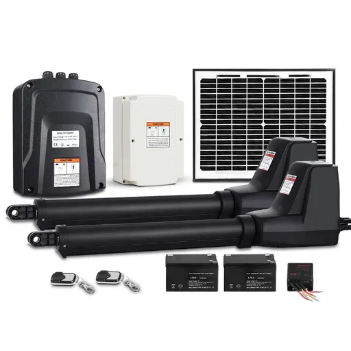 LockMaster Swing Gate Opener Auto 10W Solar Power Electric Remote Control 800KG