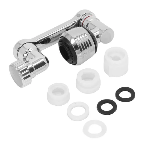 Swivel Faucet Extender Bendable 1080 Degree Rotating Universal Sink Faucet Aerator Extender for Kitchen Balcony Faucet