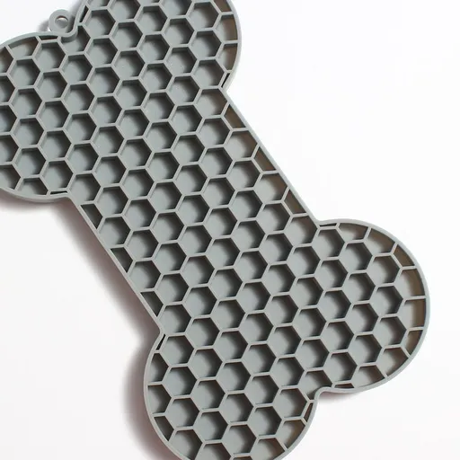 4PC Dog Food Mat Anti-Slip Silicone Dog Bowl Mat Thicker Pet Placemat Waterproof Cat Feeder Pad with Raised Edge Puppy
