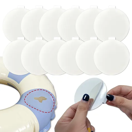Inflatable Patch Repair Kit Waterproof, Multipurpose Repair Patch for Air Mattress, Bounce House, Pool, Inflatable Toys, Tent 12Pcs