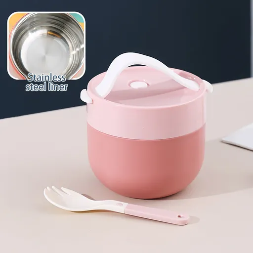 Soup Bowls, Microwave Ramen Bowl with Lid, Lunch Box with Lid, Durable and Heat Resistant Bowl for Noodles, Rice, and Soups, Perfect for Home, Office, or School Meals， Z17_Pink