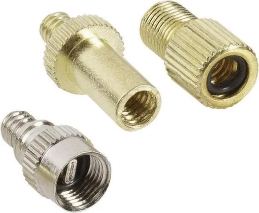 Bicycle Valve Adapter 3 Piece Universal Inflating Nipple