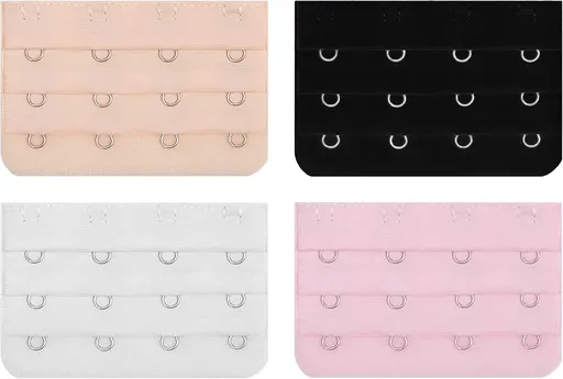 Bra Extender 4 Hook Bra Back Clips Bra Strap Extender Bra Clasp (4pcs)