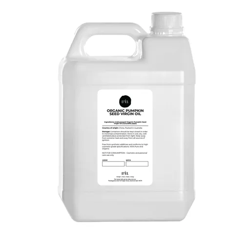 Orku 5L Organic Pumpkin Seed Virgin Oil Cold Pressed Cosmetic Grade
