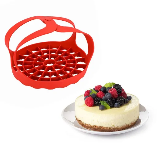 Silicone Sling Lifter Accessories Compatible with and Other Brand Pressure Cookers, Steamer sling Red