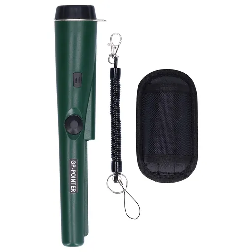 Metal Detector Professional Portable Waterproof Handheld Metal Detector with LED LightMilitary Green